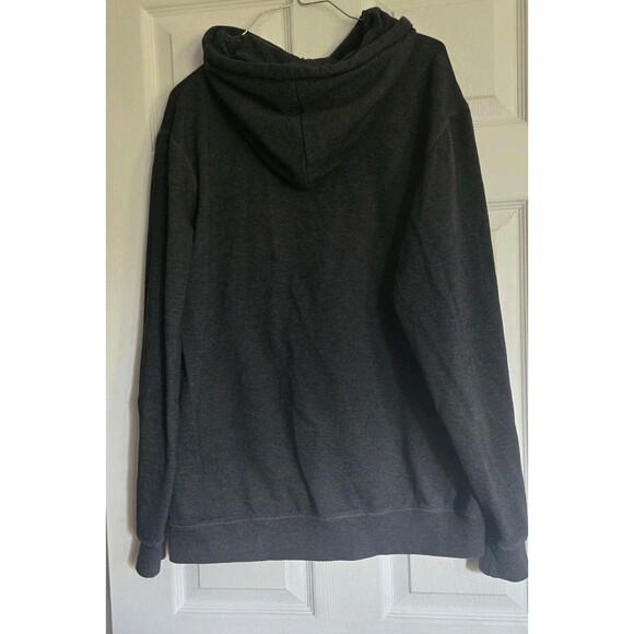 Hunt Browning Mens Dark Gray Hoodie Size Large L Hunting American Flag Hood Top - Picture 4 of 9